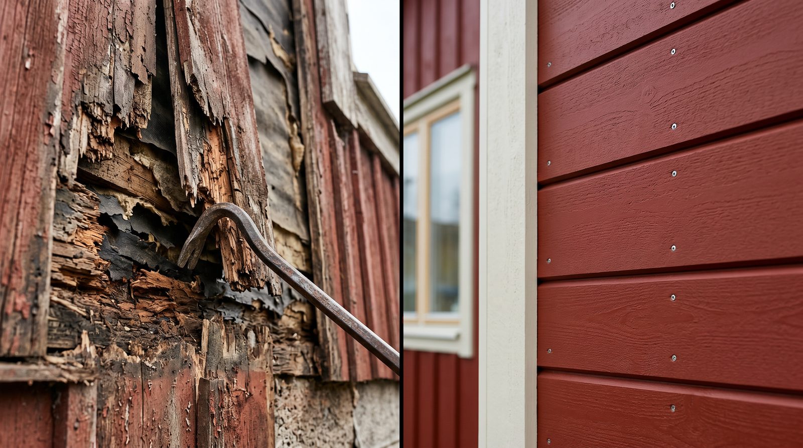 NLL Måleri – Byta eller måla panelen? Kostnad och beslutsguide för träfasad