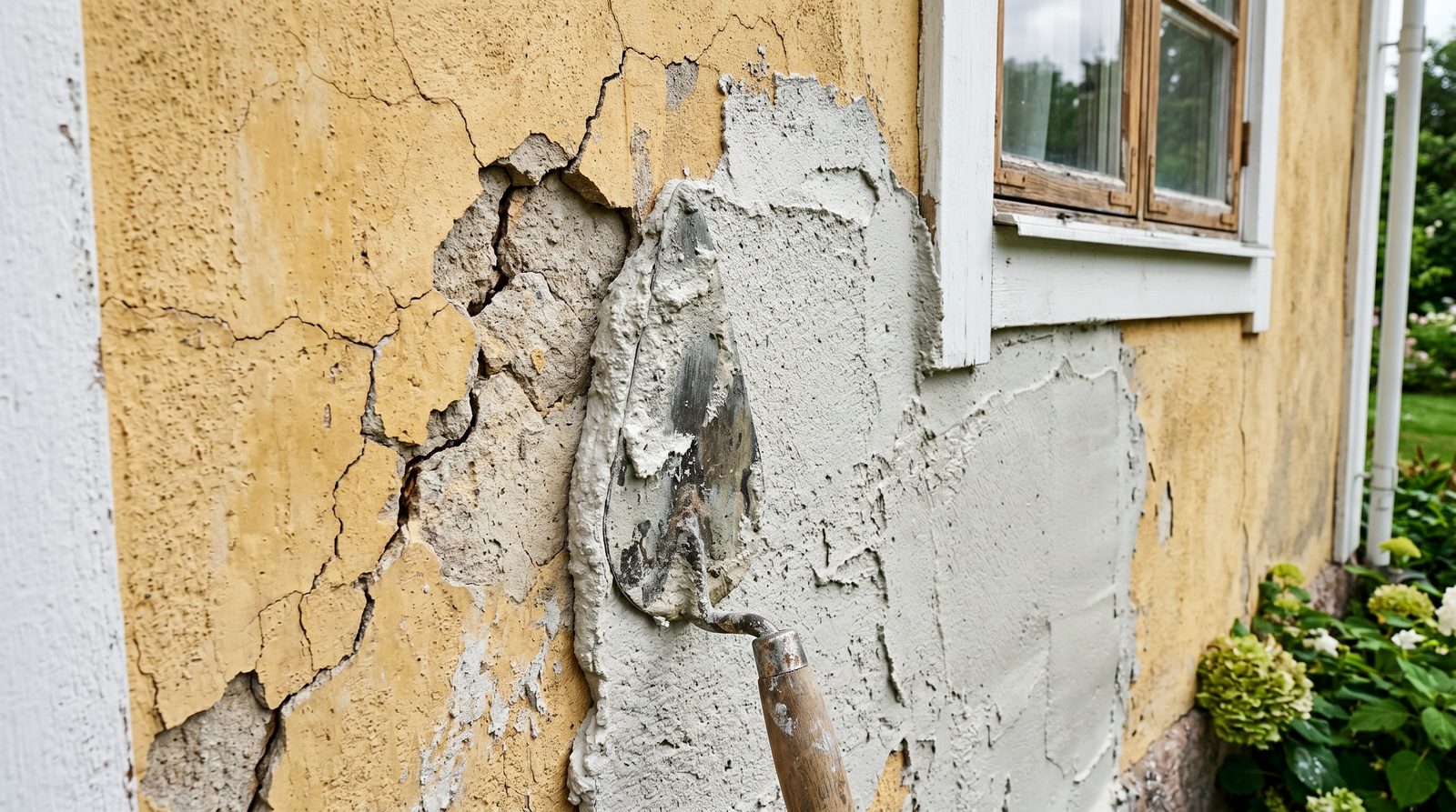 Underhåll av putsfasad
