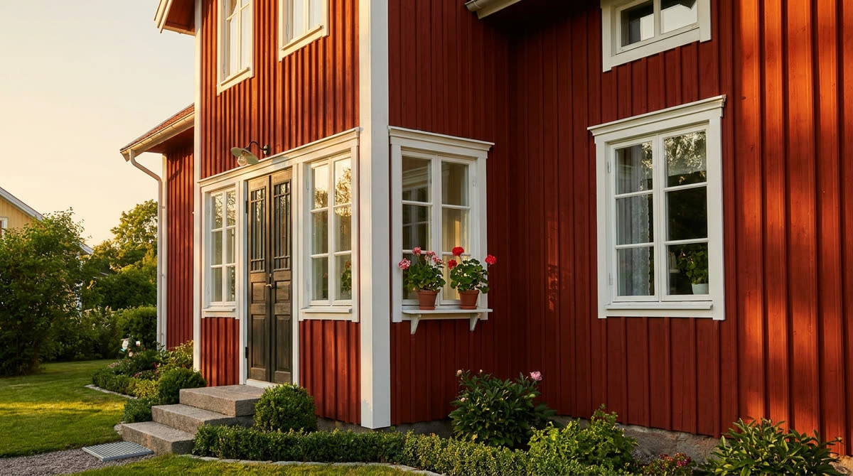 Regelbundet fasadunderhåll förlänger fasadens livslängd.
