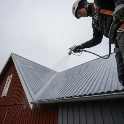 Takmålning av plåttak i Skåne